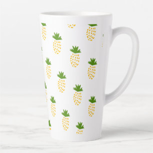 Caneca De Café Latte padrão Fruta de ananás