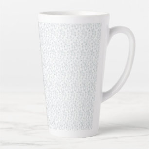 Caneca De Café Latte Padrão Geométrico de Inverno Personalizado
