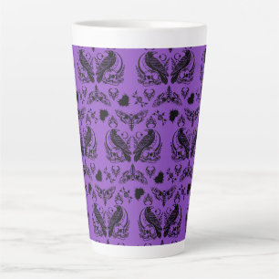 Caneca De Café Latte Padrão Gótico Barroco