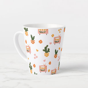 Caneca De Café Latte Padrão Scandinávia House TV