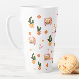 Caneca De Café Latte Padrão Scandinávia House TV