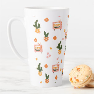 Caneca De Café Latte Padrão Scandinávia House TV