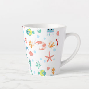 Caneca De Café Latte Padrão Sea World