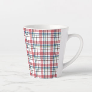 Caneca De Café Latte Padrão Xadrez Clássico