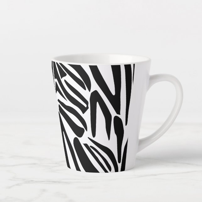 Caneca De Café Latte Padrão zebra (Direita)