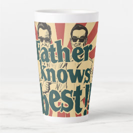 Caneca De Café Latte Padre conhece a melhor arte digital