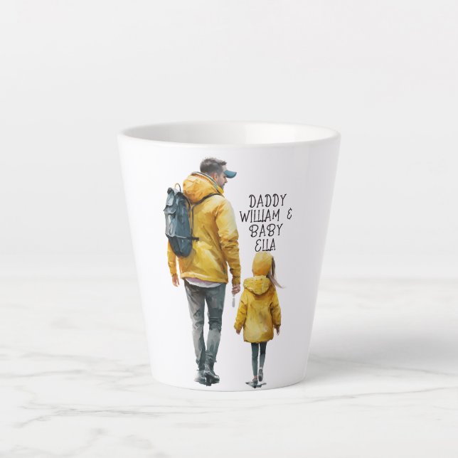 Caneca De Café Latte Padre e Filha Bond (3) (Frente)