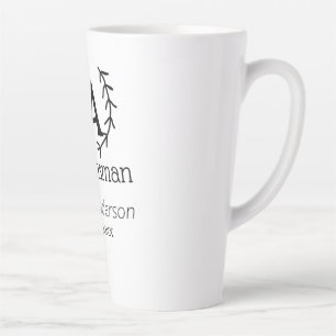 Caneca De Café Latte padrinho despedida de solteiro adicionar nome mode