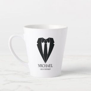 Caneca De Café Latte Padrinhos de casamento personalizados de ninar e g