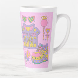 Caneca De Café Latte padrões da década de 90