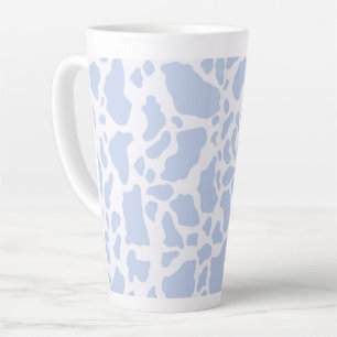 Caneca De Café Latte Padrões de Impressão de Animais nas Vacas Azuis
