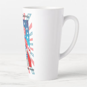 Caneca De Café Latte Página inicial do Deus abençoe America Sweet