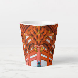 Caneca De Café Latte Pagoda perspectiva ascendente, Miyajima