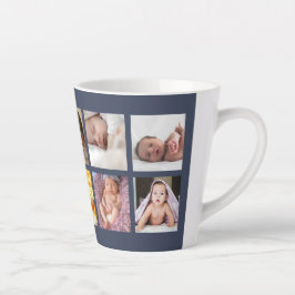 Caneca De Café Latte Pai 8 do primeiro Dia de os pais Feliz Azul de Col