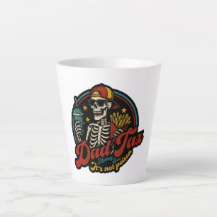 Caneca De Café Latte Pai certeza de que não é esqueleto venenoso