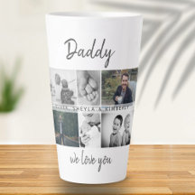 Pai com Crianças e Família Papai Foto Colagem