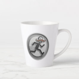 Caneca De Café Latte Pai de bigode