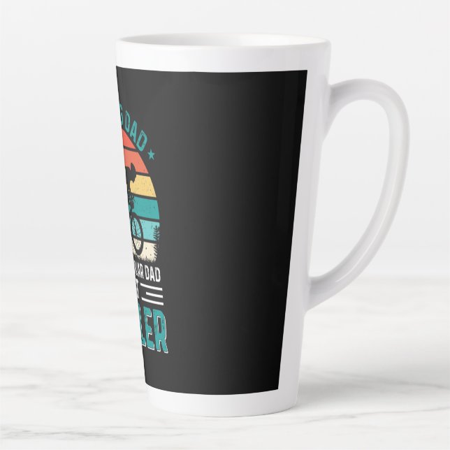 Caneca De Café Latte Pai de ciclismo (Direita)