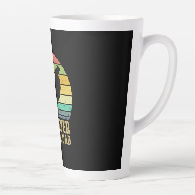 Caneca De Café Latte Pai de Frango da Melhor Arte Nunca (Direita)