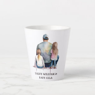 Caneca De Café Latte Pai e filhas personalizadas (9)