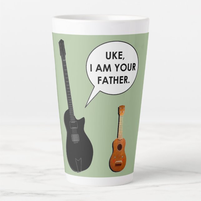 Caneca De Café Latte Pai engraçado (Frente)