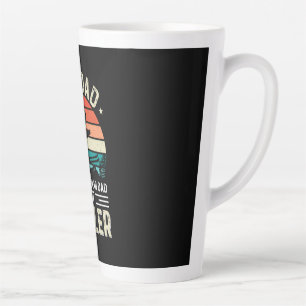 Caneca De Café Latte Pai Esquiador