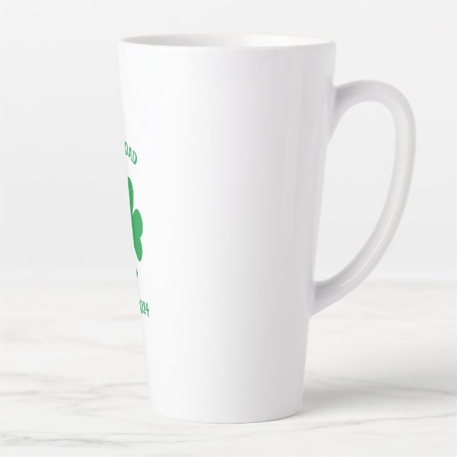 Caneca De Café Latte Pai Irlandês Latte Mug (Direita)