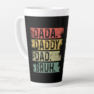 Caneca De Café Latte Pai. Pai. Pai. Bruh
