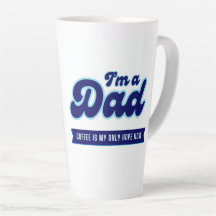 Pai retro engraçado - Café é meu único azul de esp