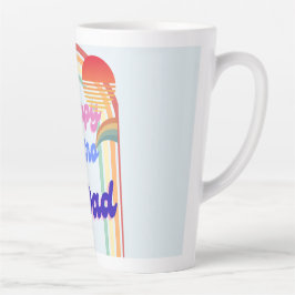 Caneca De Café Latte Pai Retro Feliz