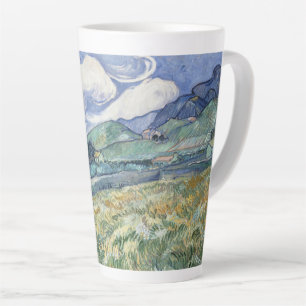 Caneca De Café Latte Paisagem Vincent Van Gogh Vintage Art Monogramed