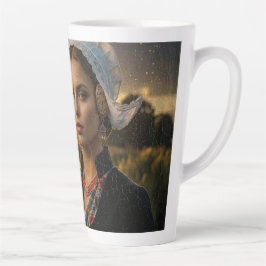 CANECA DE CAFÉ LATTE PAÍSES BAIXOS - PINTURA A ÓLEO COM IA