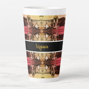Caneca De Café Latte Palácio Hofburg Viena Áustria Vintage