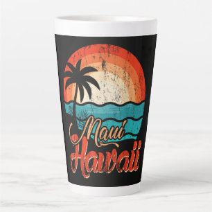 Caneca De Café Latte Palmeiras Praia Havaiana