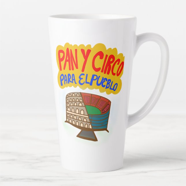 Caneca De Café Latte Pan y Circo para el Pueblo. (Direita)