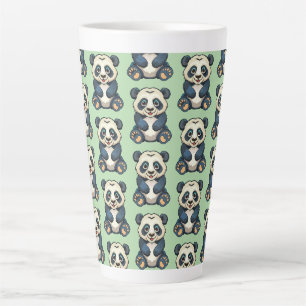 Caneca De Café Latte Panda gigante