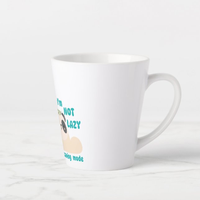 Caneca De Café Latte Panda preguiçoso fofo (Direita)