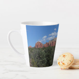 Caneca De Café Latte Panorama das Red Rocks em Sedona Arizona