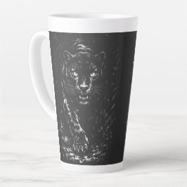Caneca De Café Latte Pantera Negra — por BurnsInHell