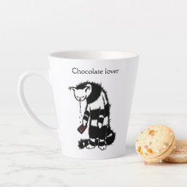 Caneca De Café Latte Pão de Chocolate Engraçado