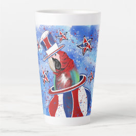 Caneca De Café Latte Papagaio