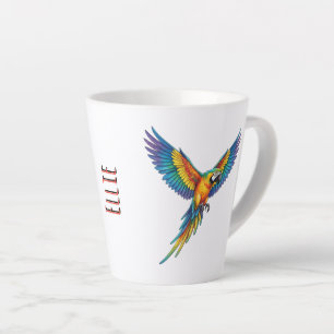 Caneca De Café Latte Papagaio