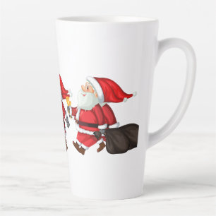 Caneca De Café Latte Papai Noel