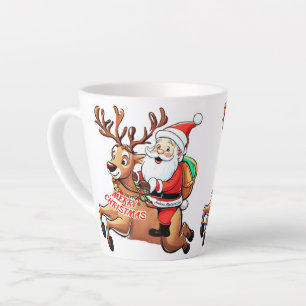 Caneca De Café Latte Papai Noel Felry Natal