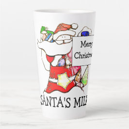 Caneca De Café Latte Papai noel Latino