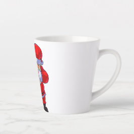 Caneca De Café Latte Papai noel Rock