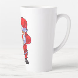Caneca De Café Latte Papai noel Rock