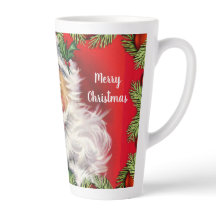 Papai Noel Vintage Retro com Árvore de Natal