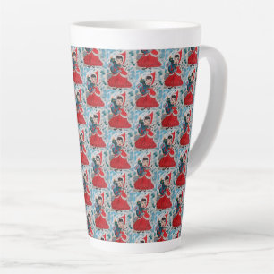 Caneca De Café Latte Papais noeis Auxiliares no Natal
