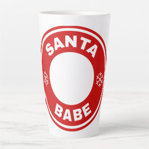 Caneca De Café Latte Papais noeis Babe Personalizar Melanin no Natal